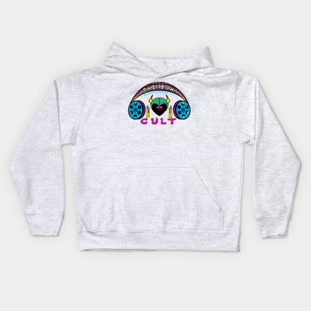 Rainbow Cult Film Series Kids Hoodie by SaddestFactory